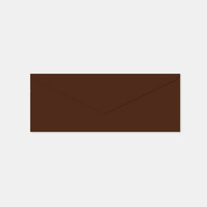 Enveloppe 72x205 mm velin chocolat