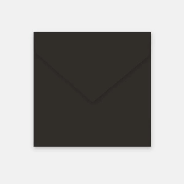 Umschlag 165x165 mm, schwarzes Pergament