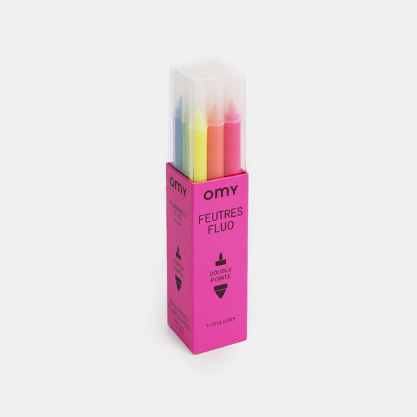 Box mit 9 fluoreszierenden Markern