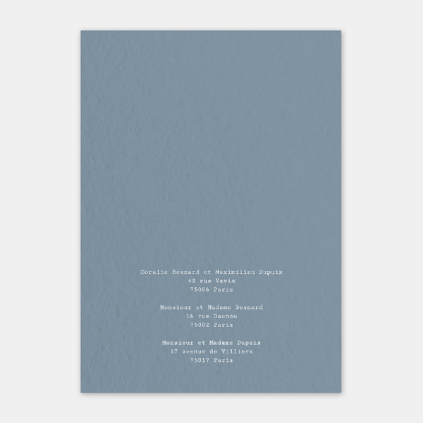 Faire-part de mariage Brindille kraft