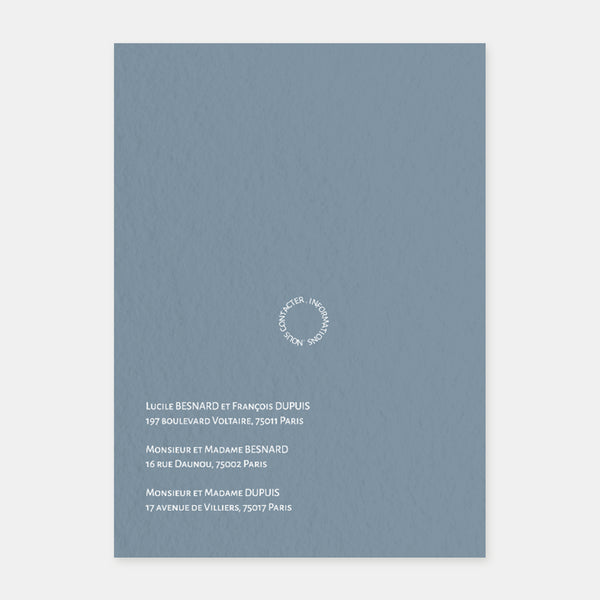 Faire-part de mariage Moderne Cercle