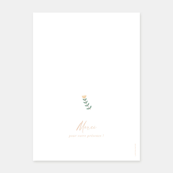 Baptism booklet on a feast day