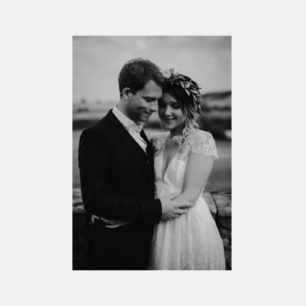 Cardboard thank you wedding flowers engraving