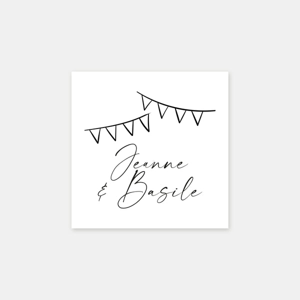 Personalisierter Wimpelstempel