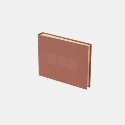 Photo album 21x15 old pink canvas cream interior