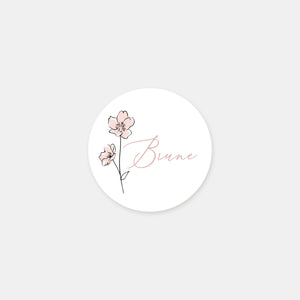 Stickers personnalisés naissance cerisiers