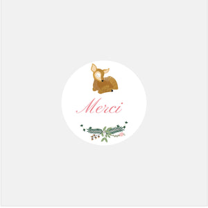 Stickers personnalisés naissance clasique forêt