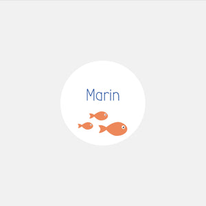 Stickers personnalisés naissance marin