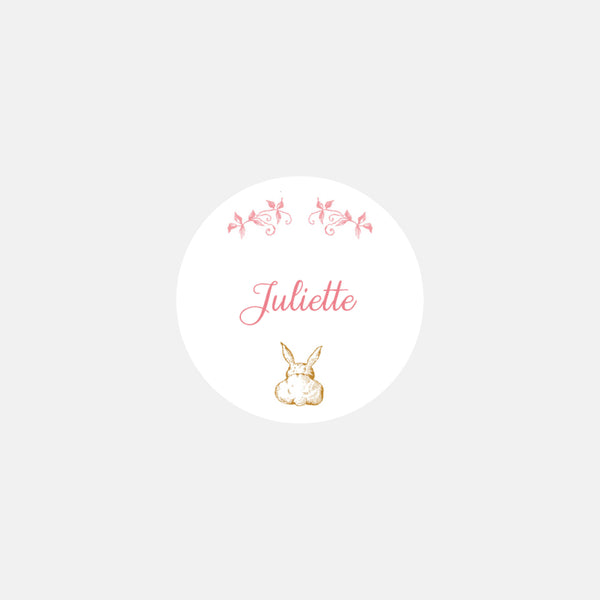 Stickers personnalisés naissance dragées