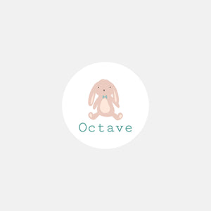 Stickers personnalisés naissance doudou garçon