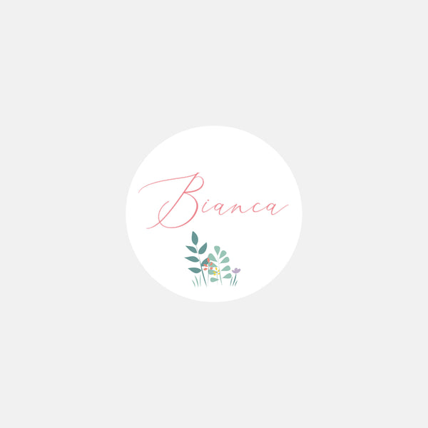 Stickers personnalisés naissance couffin fille