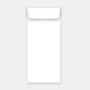Pouch 115x324 mm white vellum