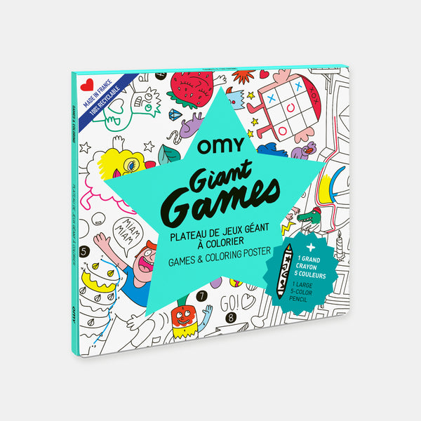 Giant coloring poster Giant Game + Pencil