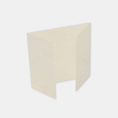 Pre-folded triptych card 160x320 metallic quartz