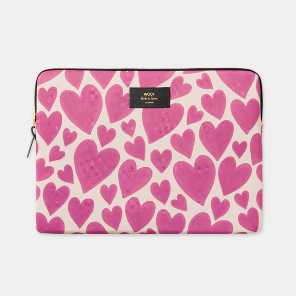 Pink Love 13 and 14 inch computer sleeve