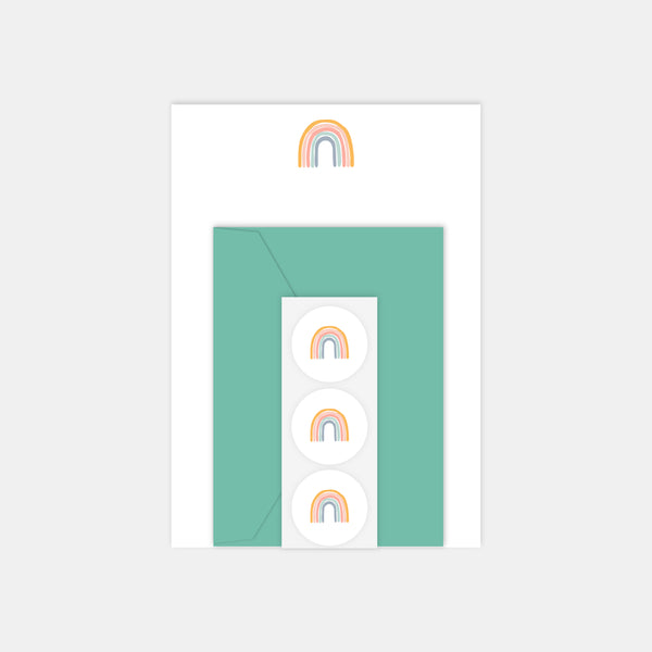 Briefpapierset - Regenbogen