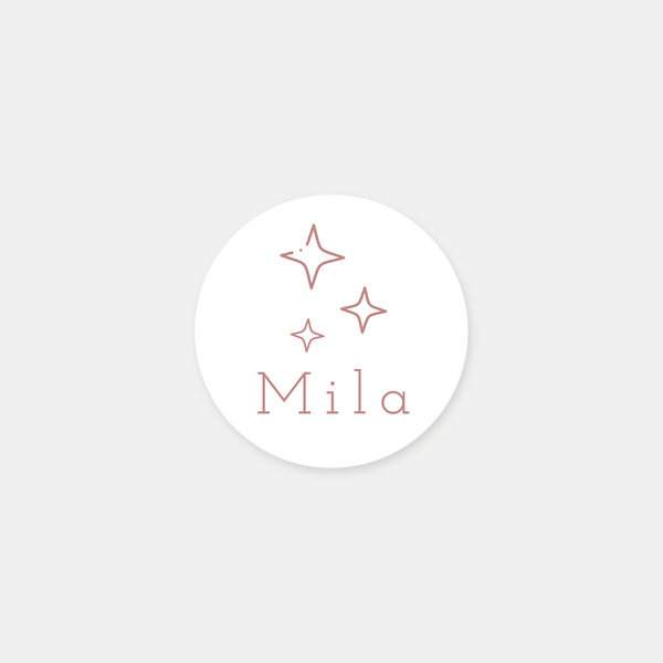 Personalized sky birth stickers