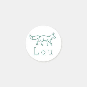 Stickers personnalisés naissance animal de la forêt