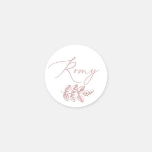 Stickers personnalisés naissance toile de jouy