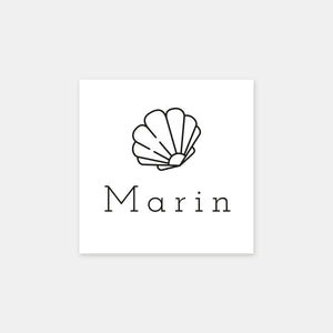 Personalized ocean birth stamp