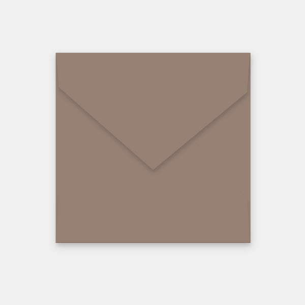 Enveloppe 170x170 mm velin taupe