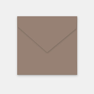 Enveloppe 170x170 mm velin taupe