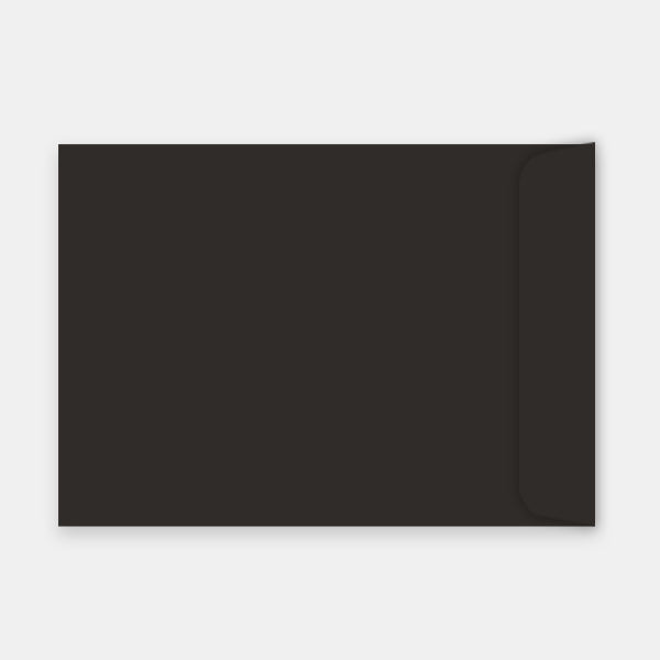 Umschlag 229x324 mm, schwarzes Pergament