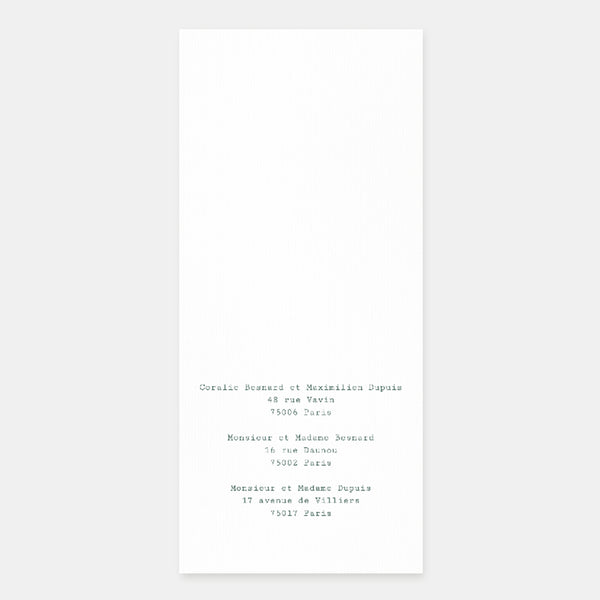 Faire-part de mariage Brindille