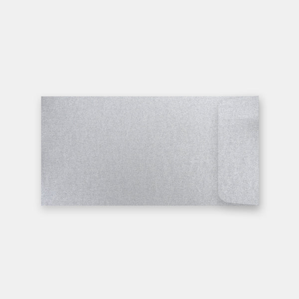 115x225 mm silver metallic pouch